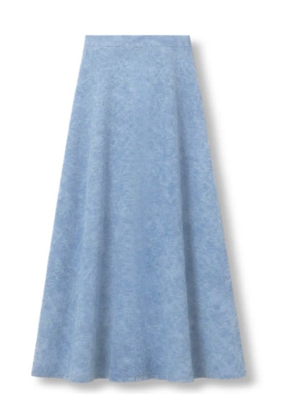Three Bows NEW Maxi CAMP SKIRT WOMEN - LIGHT DENIM WASH Size Small